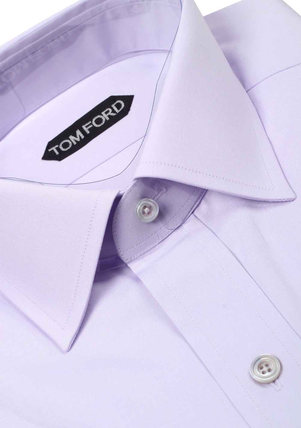 TOM FORD Solid Lilac Dress Shirt Size 38 / 15 U.S. Slim Fit