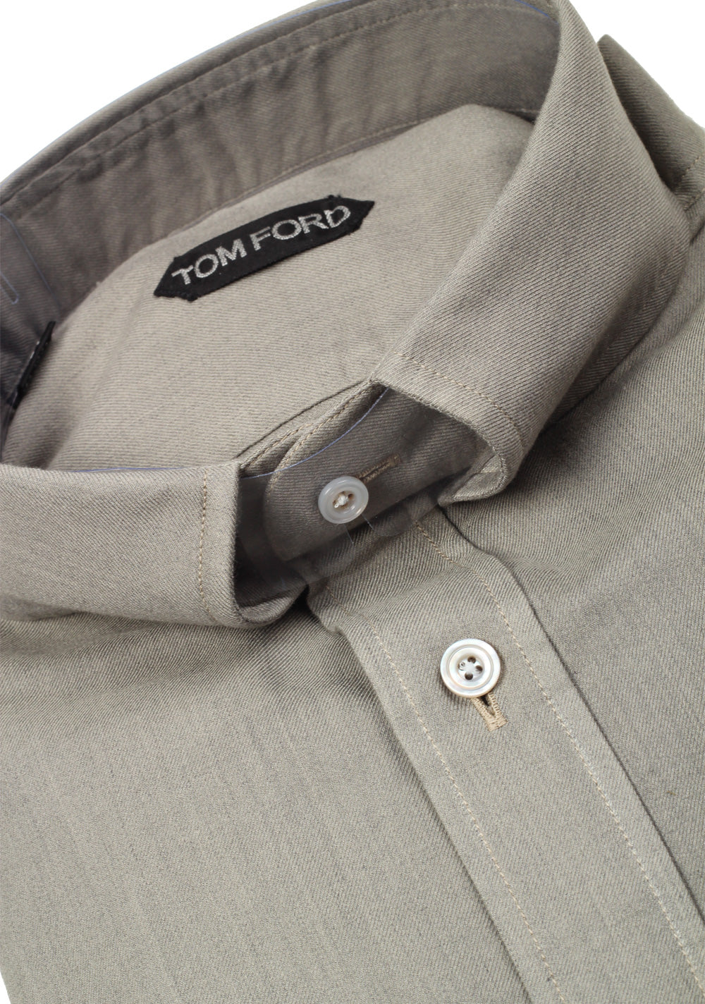 TOM FORD Solid Gray Casual Shirt Size 42 / 16,5 U.S.