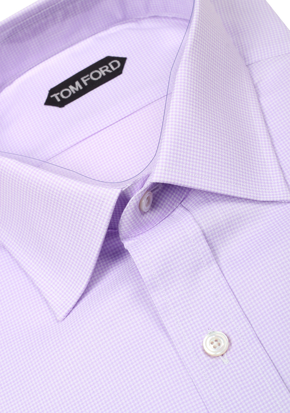 TOM FORD Patterned Lilac Dress Shirt Size 44 / 17,5 U.S.
