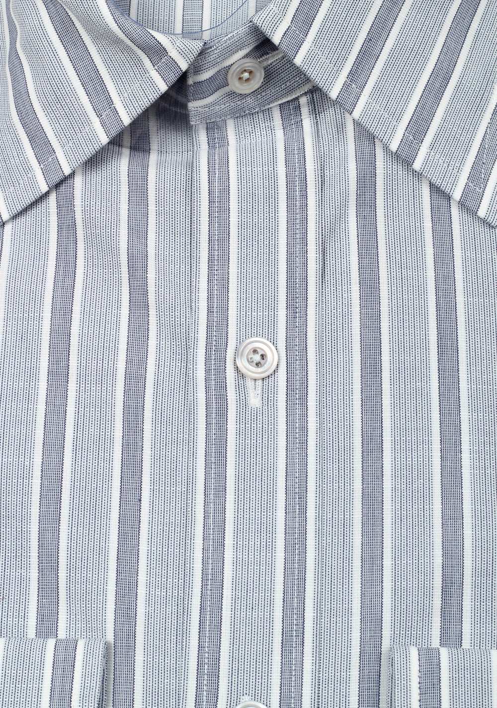 TOM FORD Striped Gray High Collar Dress Shirt Size 40 / 15,75 U.S.