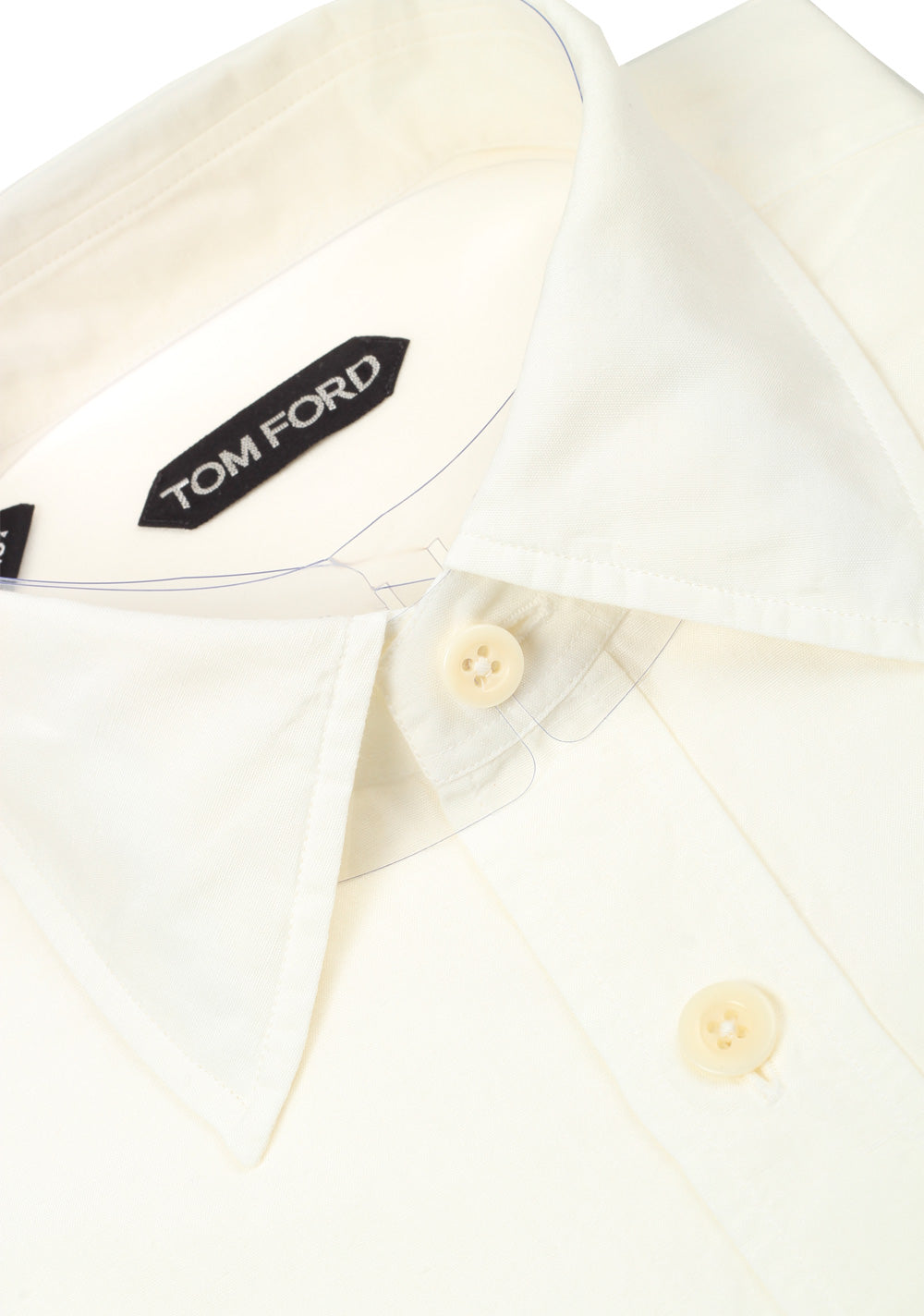 TOM FORD Solid Off White Casual Shirt Size 40 / 15,75 U.S.