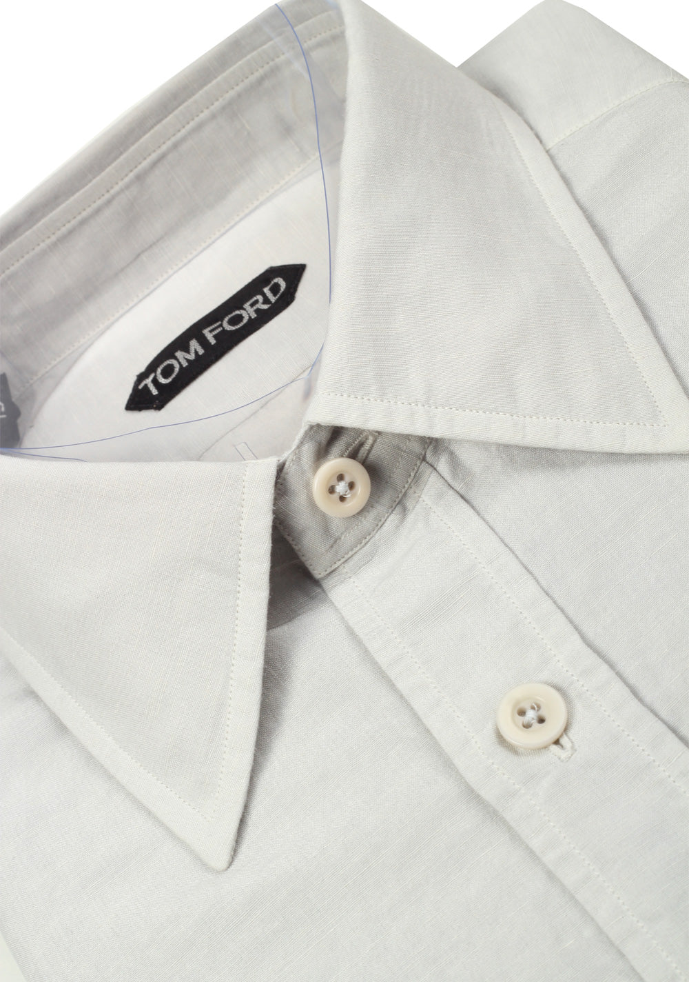 TOM FORD Solid Gray Dress Shirt Size 40 / 15,75 U.S.