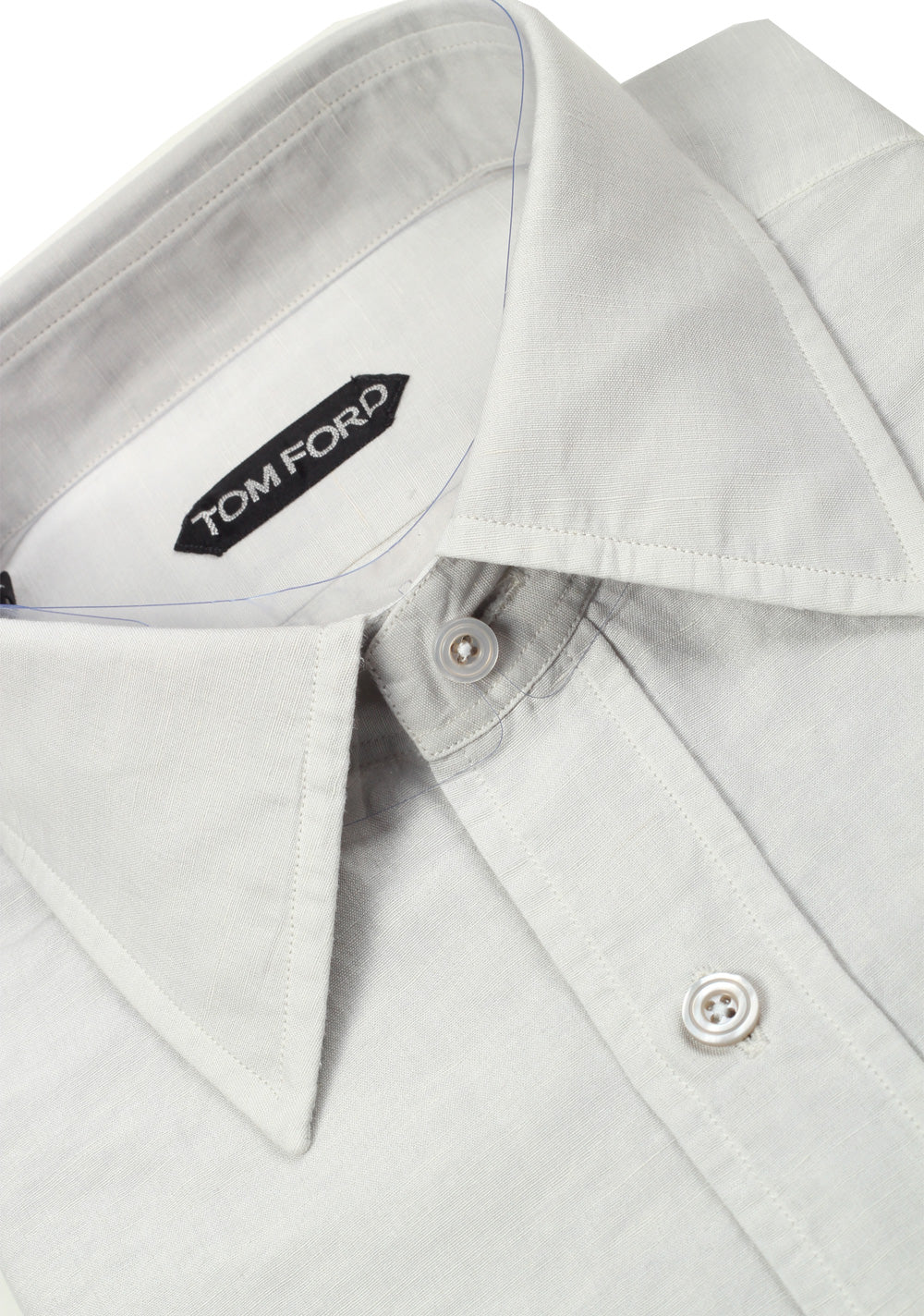 TOM FORD Solid Gray Dress Shirt Size 40 / 15,75 U.S.