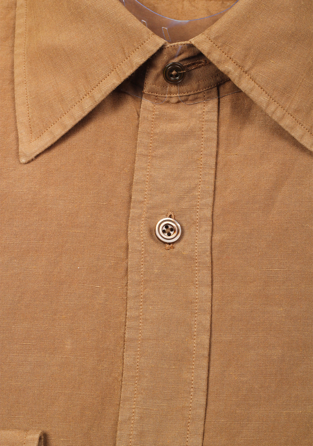 TOM FORD Solid Brown Dress Shirt Size 40 / 15,75 U.S.