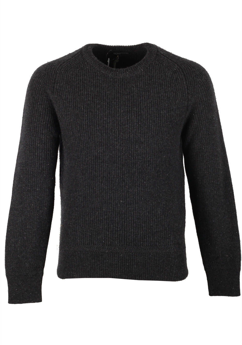 TOM FORD Gray Crew Neck Sweater Size 48 / 38R U.S. In Wool Silk
