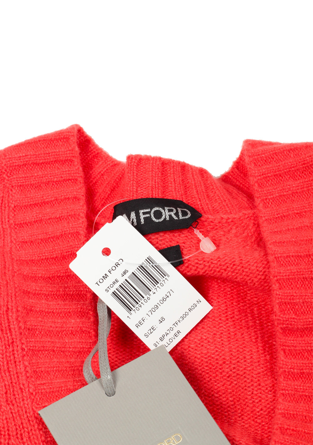 TOM FORD Salmon V Neck Sweater Size 48 / 38R U.S. In Cashmere Blend