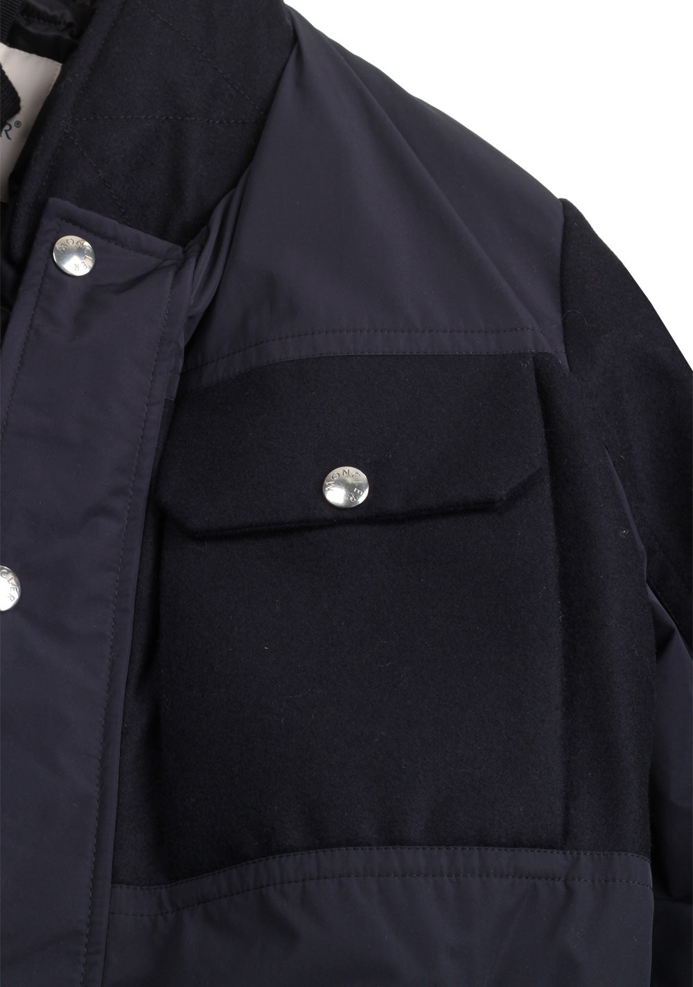 Moncler Blue Beaufort Utility Jacket Coat Size 4 / L / 52 / 42 U.S.