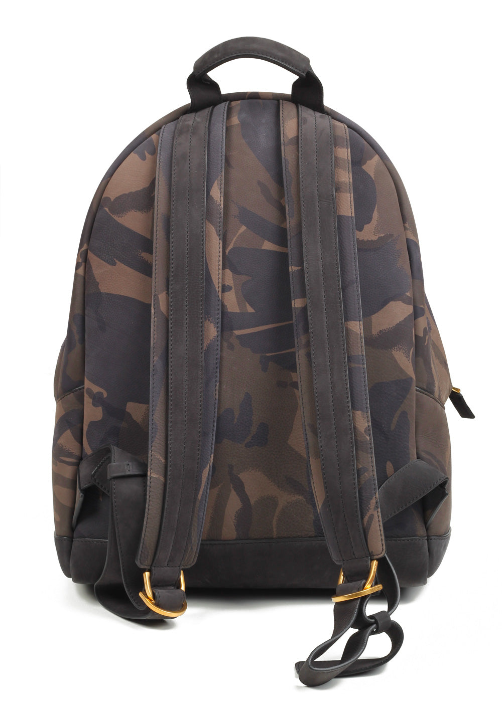 TOM FORD Camouflage Green Black Medium Buckley Backpack Bag