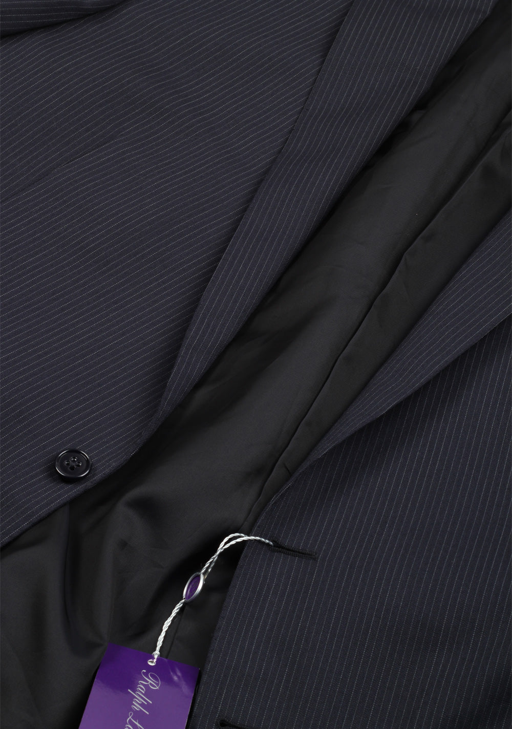 Ralph Lauren Purple Label Blue Suit Size 56 / 46 U.S. In Wool