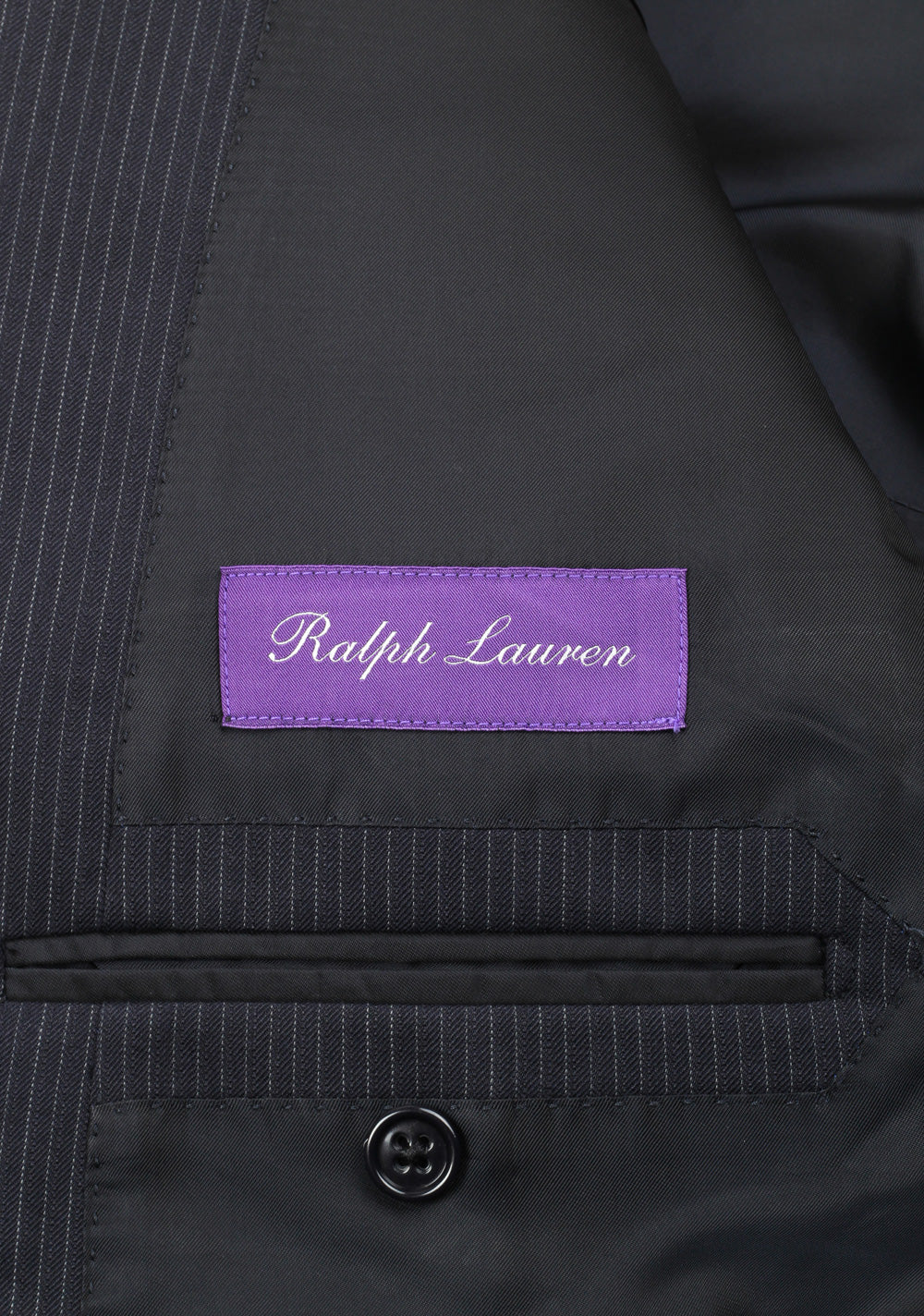 Ralph Lauren Purple Label Blue Suit Size 56 / 46 U.S. In Wool