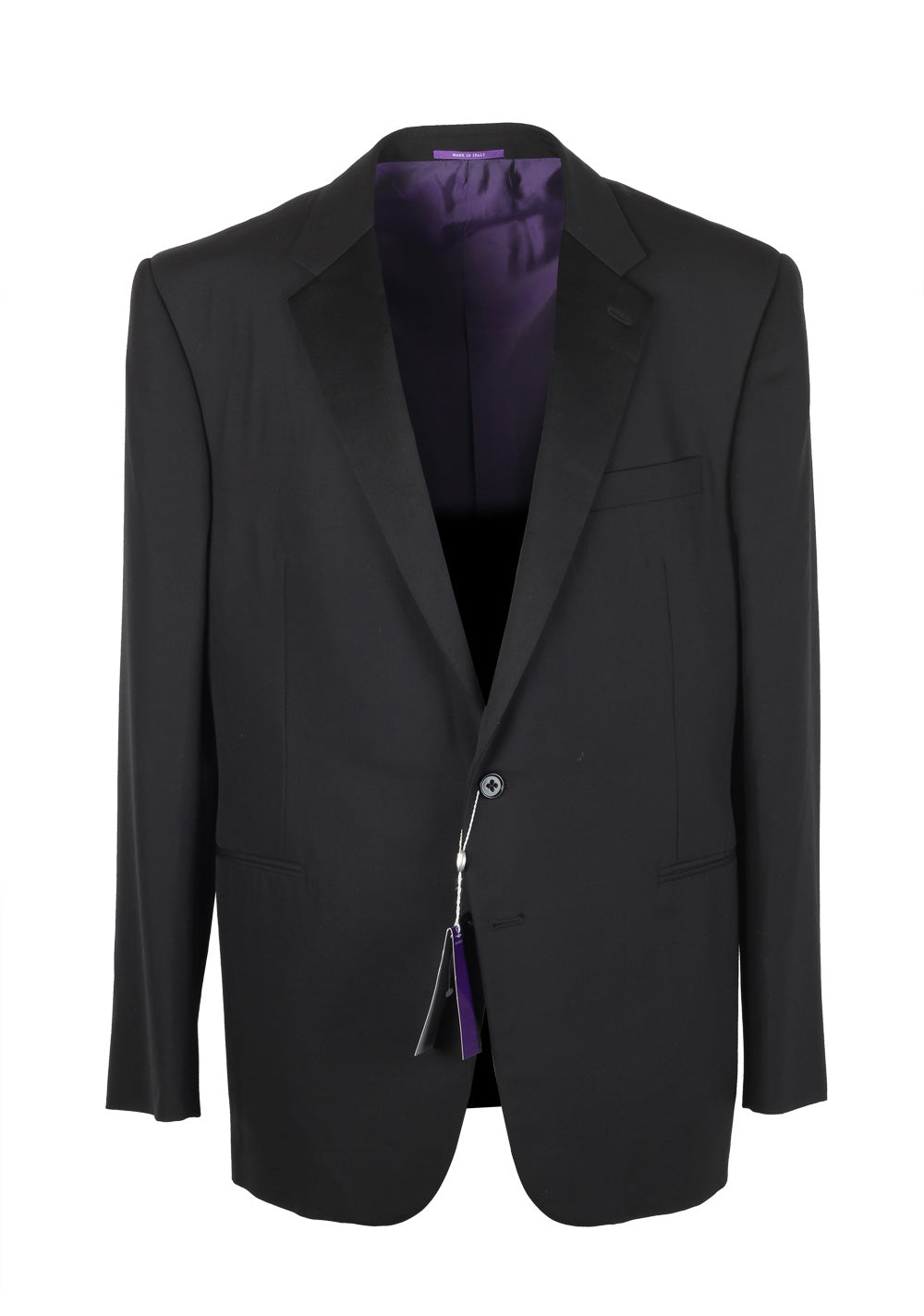 Ralph Lauren Purple Label Black Tuxedo Suit Size 56 / 46 U.S. In Wool