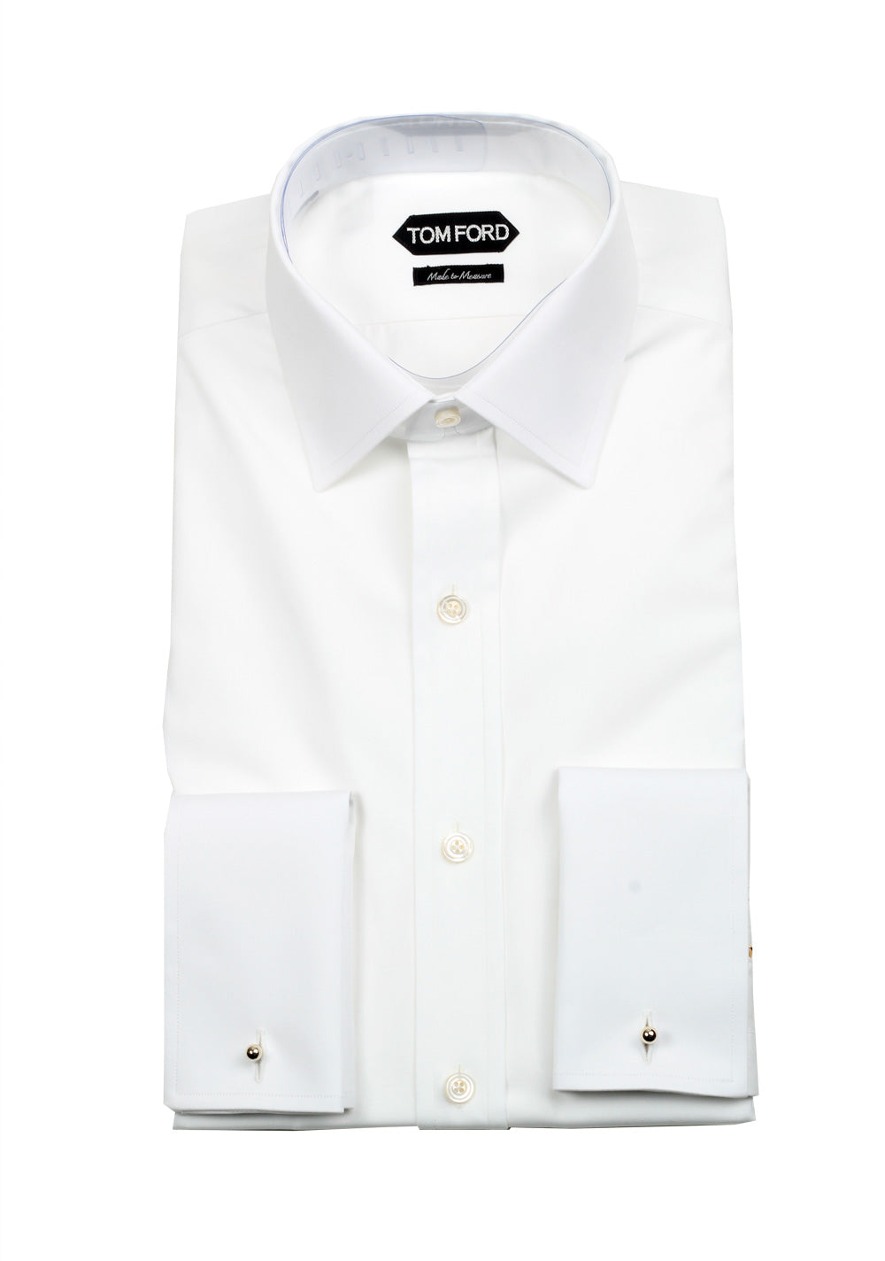 TOM FORD Solid White Dress Shirt Size 39 / 15,5 U.S.