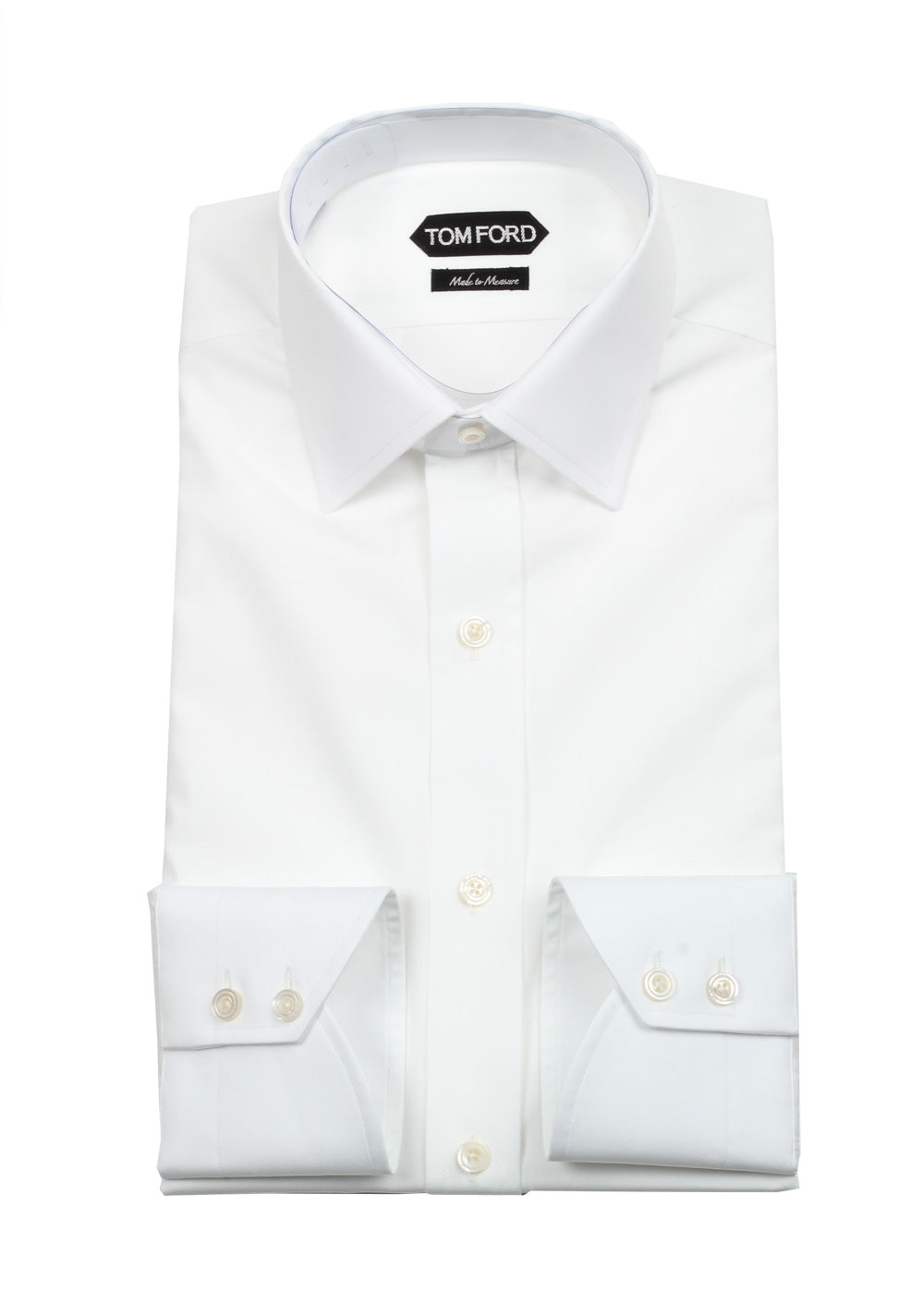 TOM FORD Solid White Dress Shirt Size 39 / 15,5 U.S.