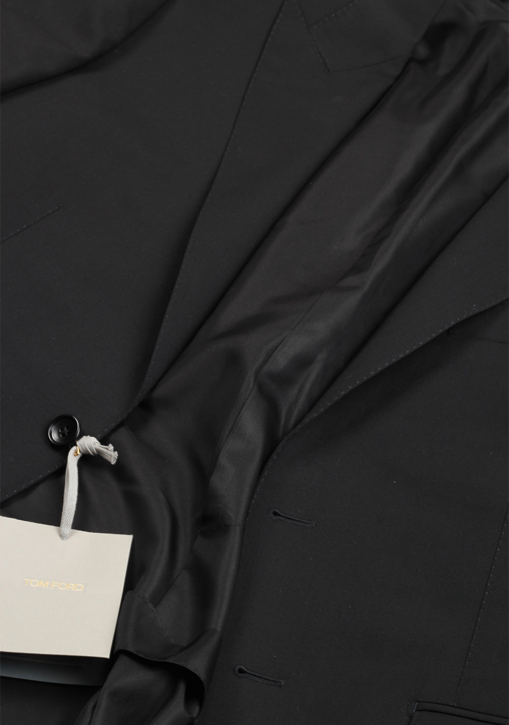 TOM FORD O'Connor Black Suit Size 48C / 38S U.S. Wool Silk Fit Y