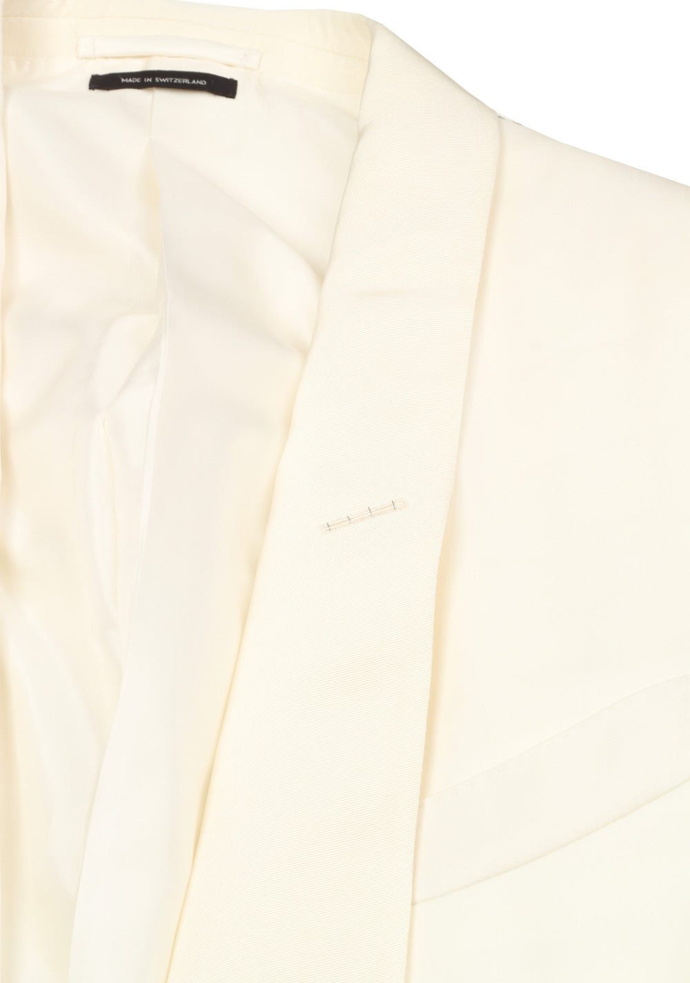 TOM FORD O'Connor Shawl Collar Ivory Sport Coat Tuxedo Dinner Jacket Size 52 / 42R U.S. Fit Y