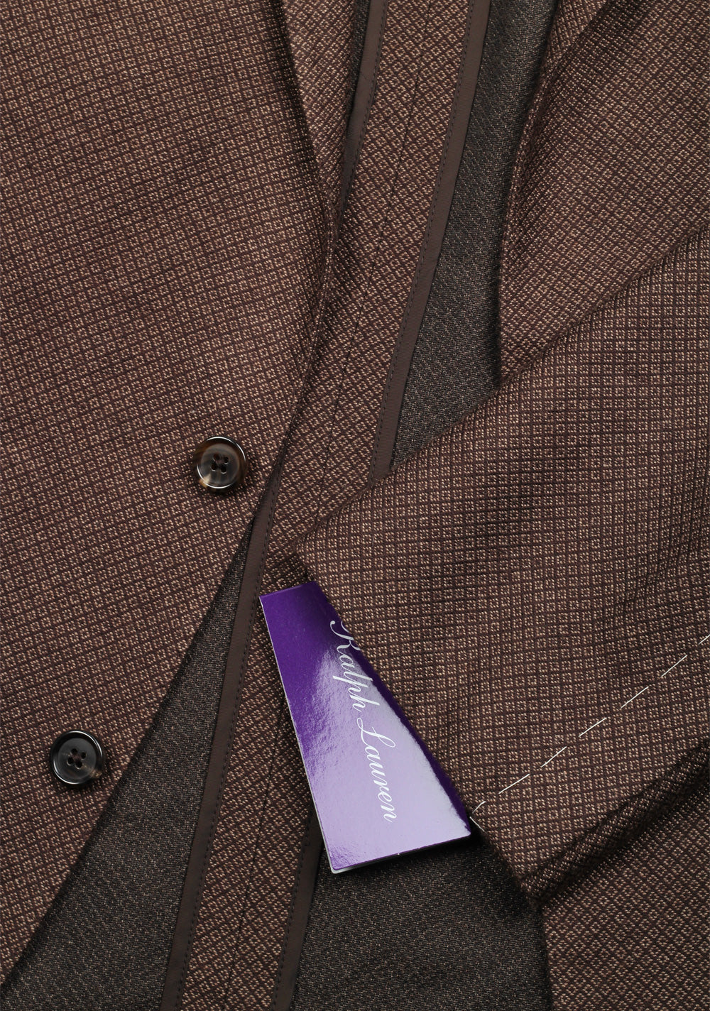 Ralph Lauren Purple Label Brown Sport Coat In Silk Cashmere