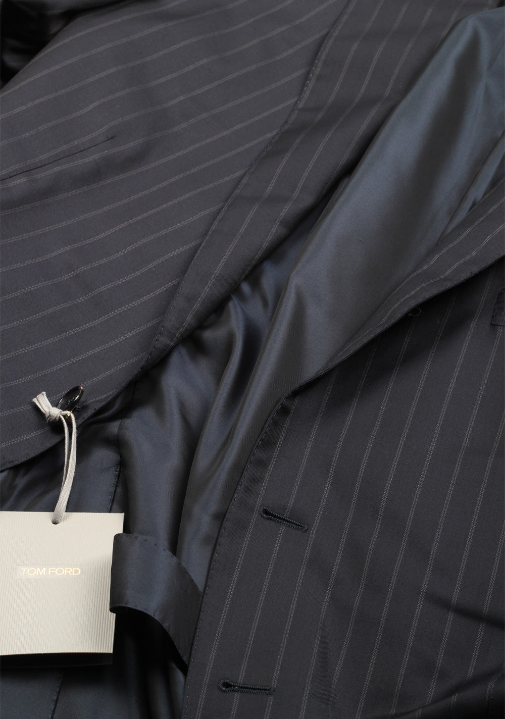 TOM FORD O'Connor Blue Striped Suit Size 56L / 46L U.S. Fit Y