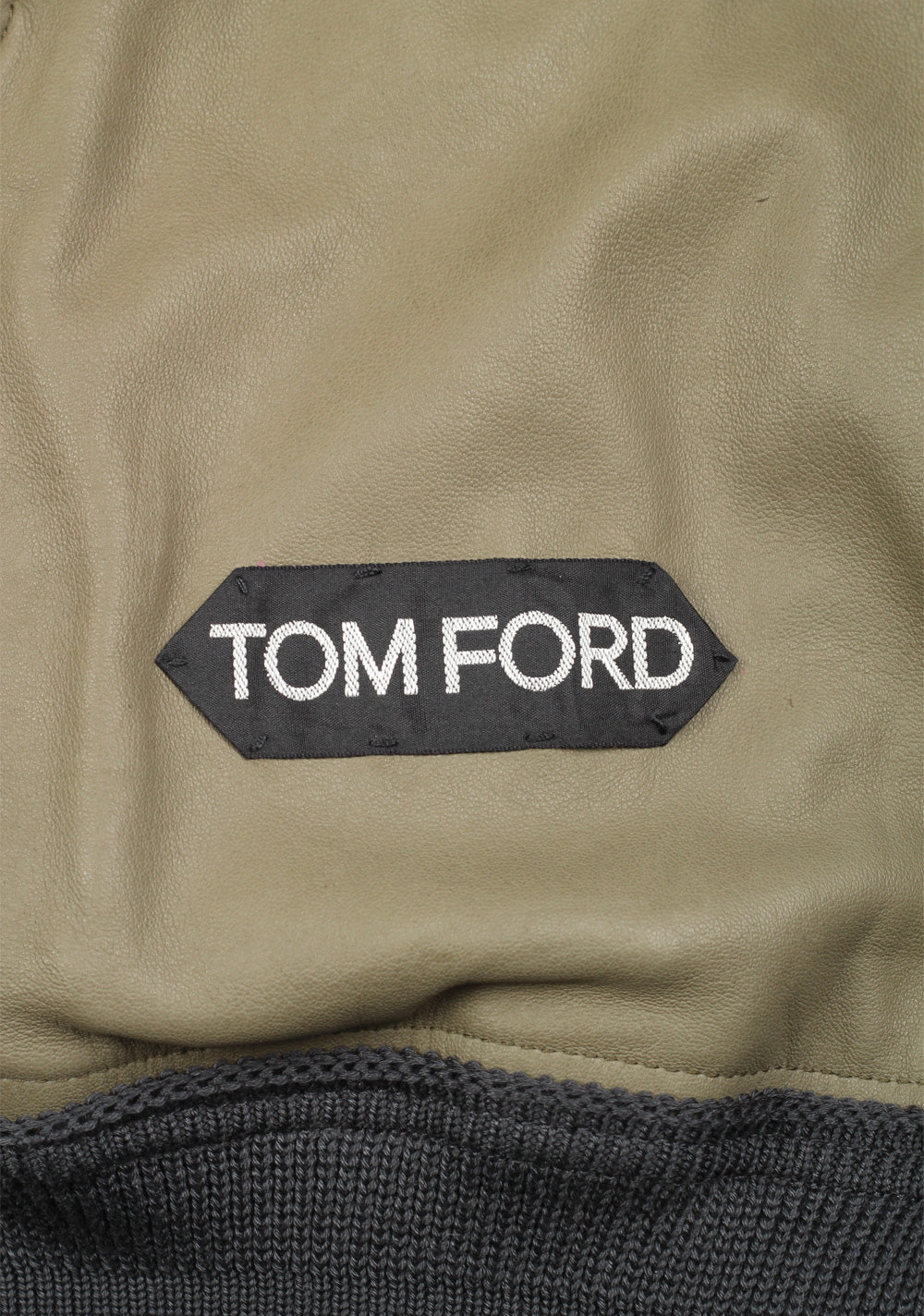 TOM FORD Taupe Leather Suede Jacket Coat Size 48 / 38R U.S. Outerwear