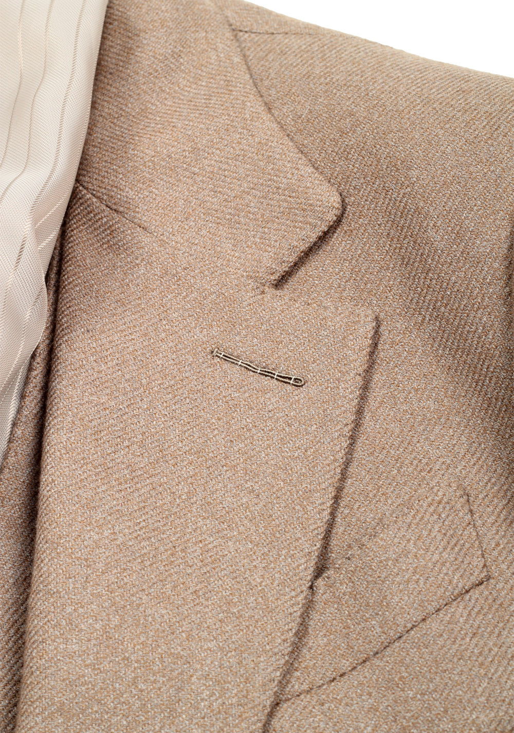 TOM FORD Shelton Solid Camel 3 Piece Suit Size 46 / 36R U.S. Wool