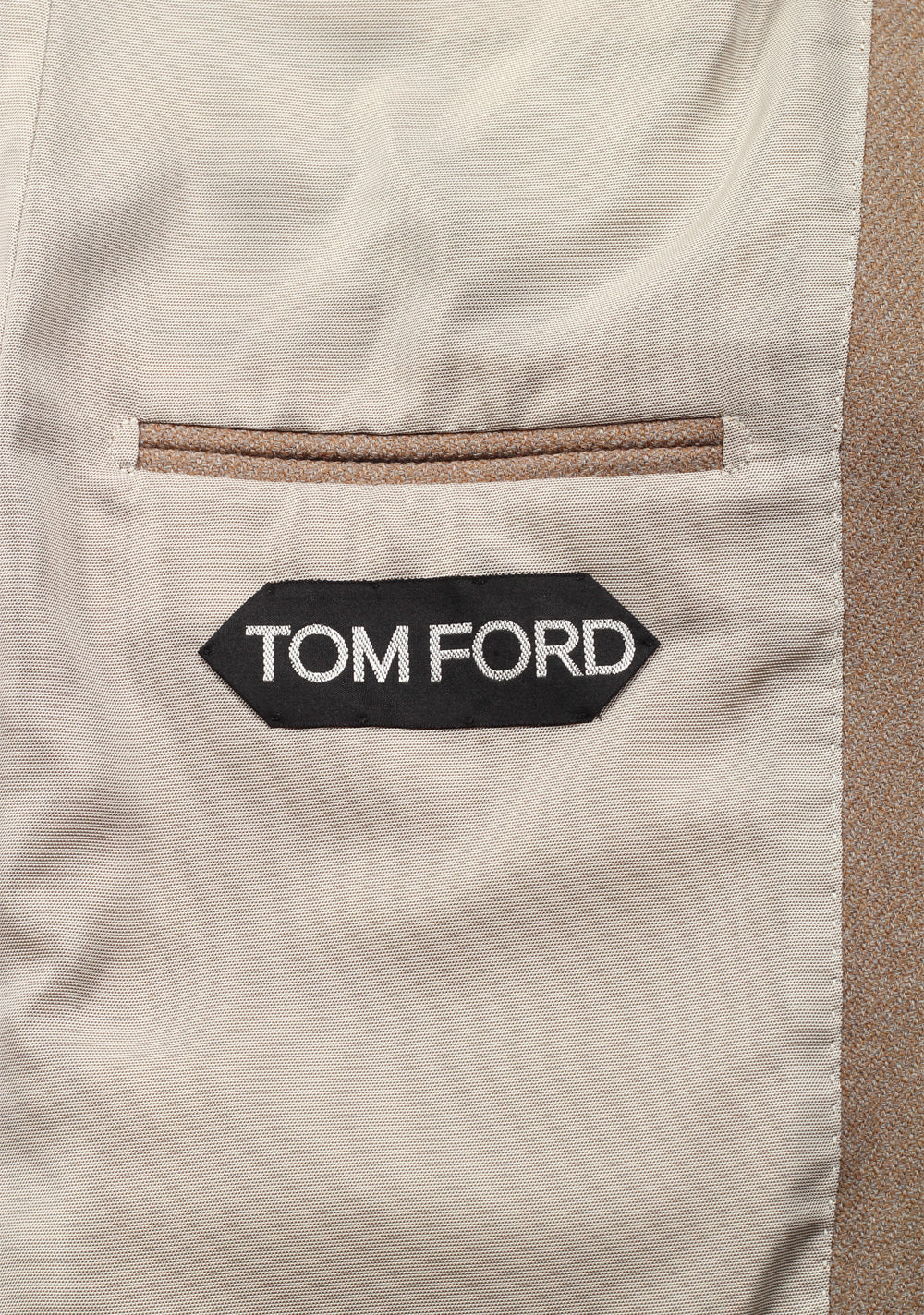 TOM FORD Shelton Solid Camel 3 Piece Suit Size 46 / 36R U.S. Wool