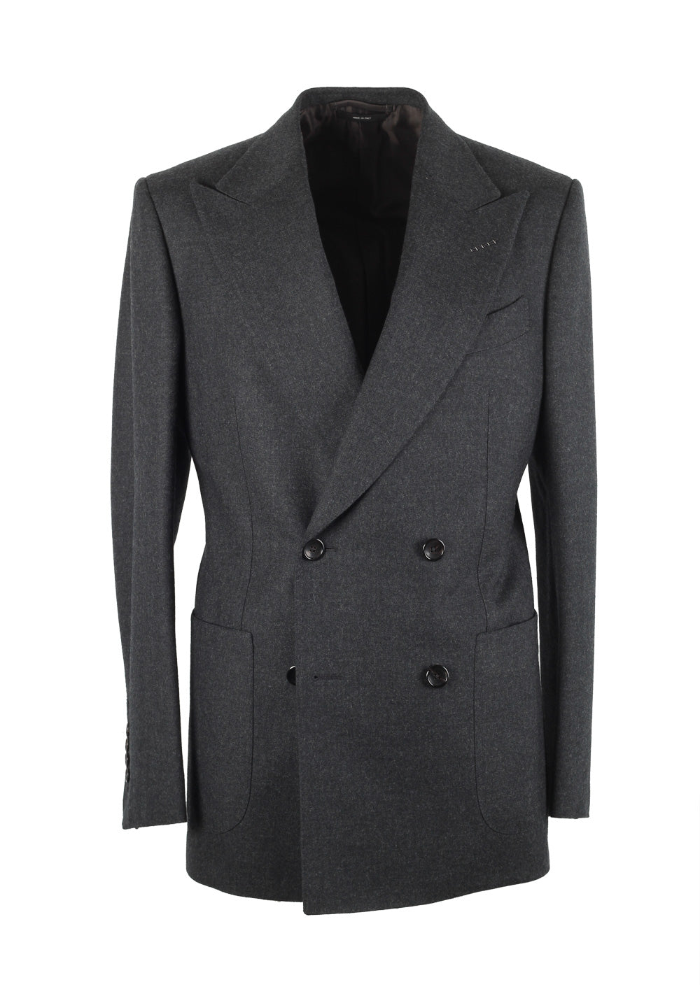 TOM FORD Shelton Double Breasted Gray Suit Size 46 / 36R U.S. Wool