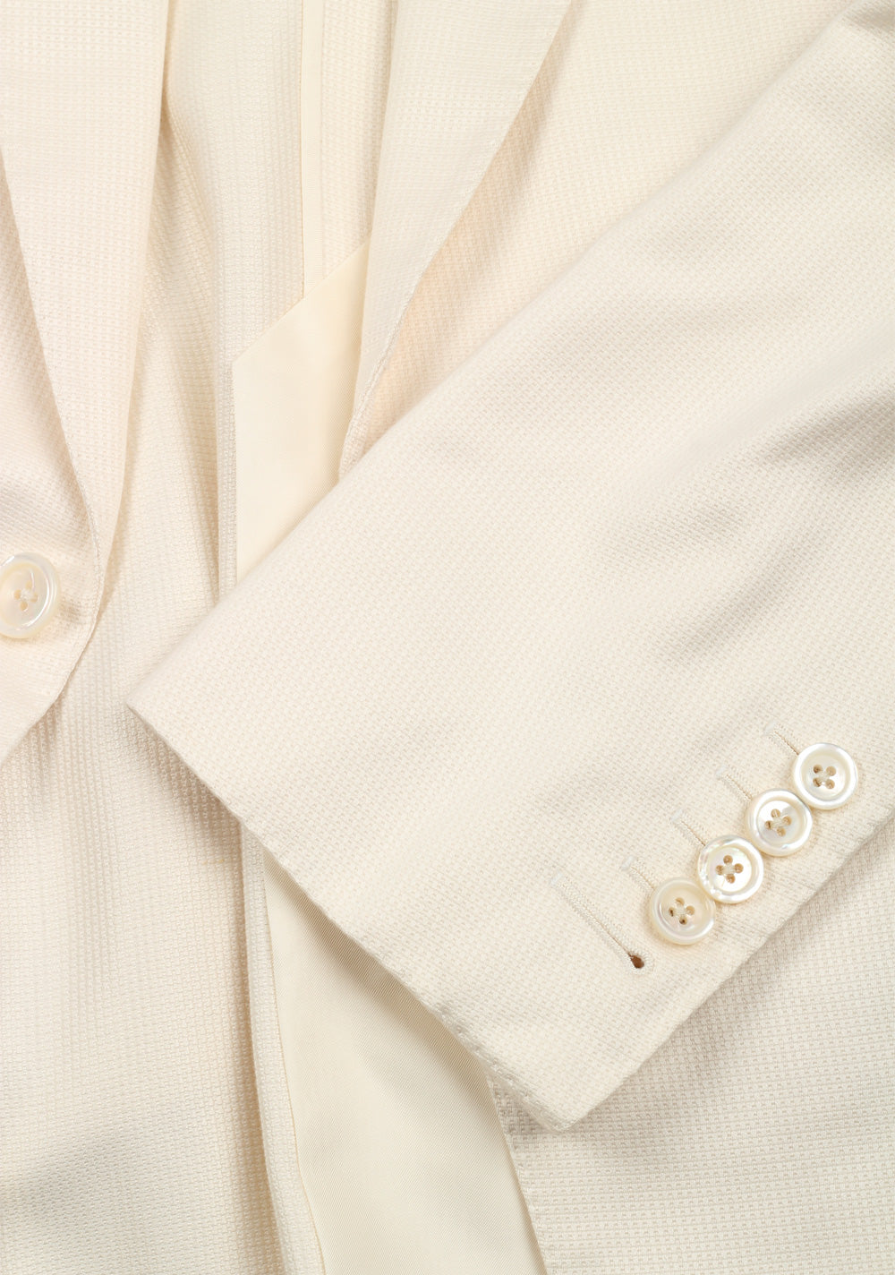 TOM FORD Buckley Off White Suit Size 48 / 38R U.S. Silk Cotton