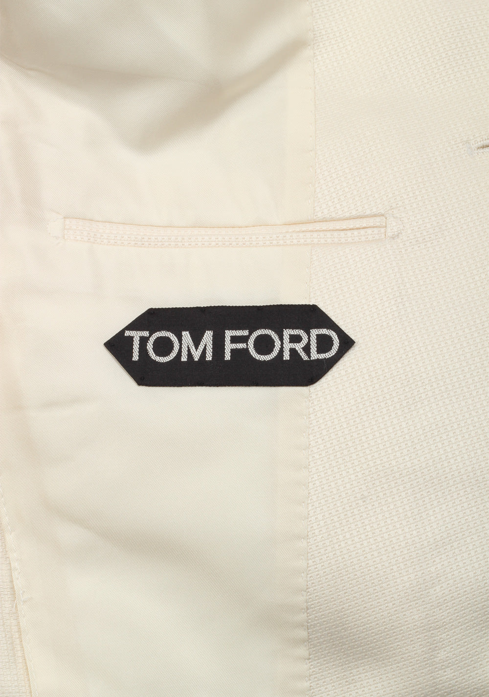 TOM FORD Buckley Off White Suit Size 48 / 38R U.S. Silk Cotton