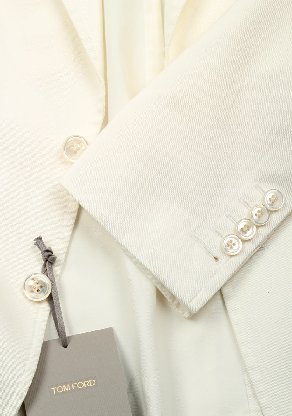 TOM FORD Shelton Off White Sport Coat Size 46 / 36R U.S. In Cotton