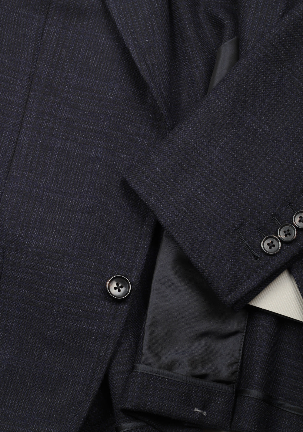 TOM FORD Shelton Checked Blue Sport Coat Size 46 / 36R In Wool Cashmere