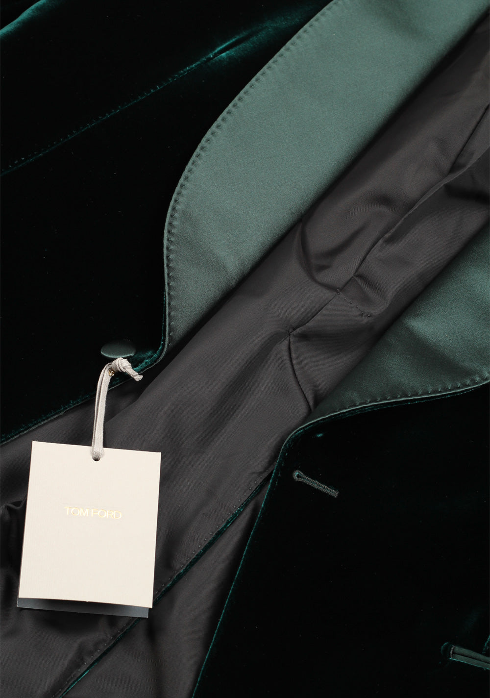 TOM FORD Shelton Green Velvet Tuxedo Dinner Jacket Size 54L / 44L U.S.