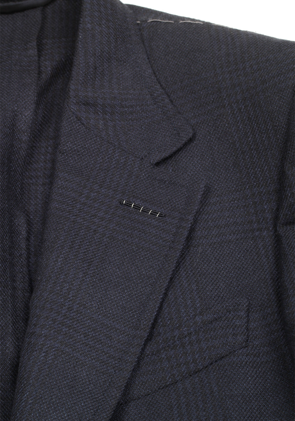 TOM FORD Shelton Blue Checked Sport Coat Size 48L / 38L U.S. Silk Cashmere