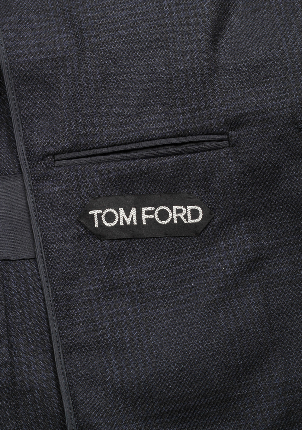 TOM FORD Shelton Blue Checked Sport Coat Size 48L / 38L U.S. Silk Cashmere