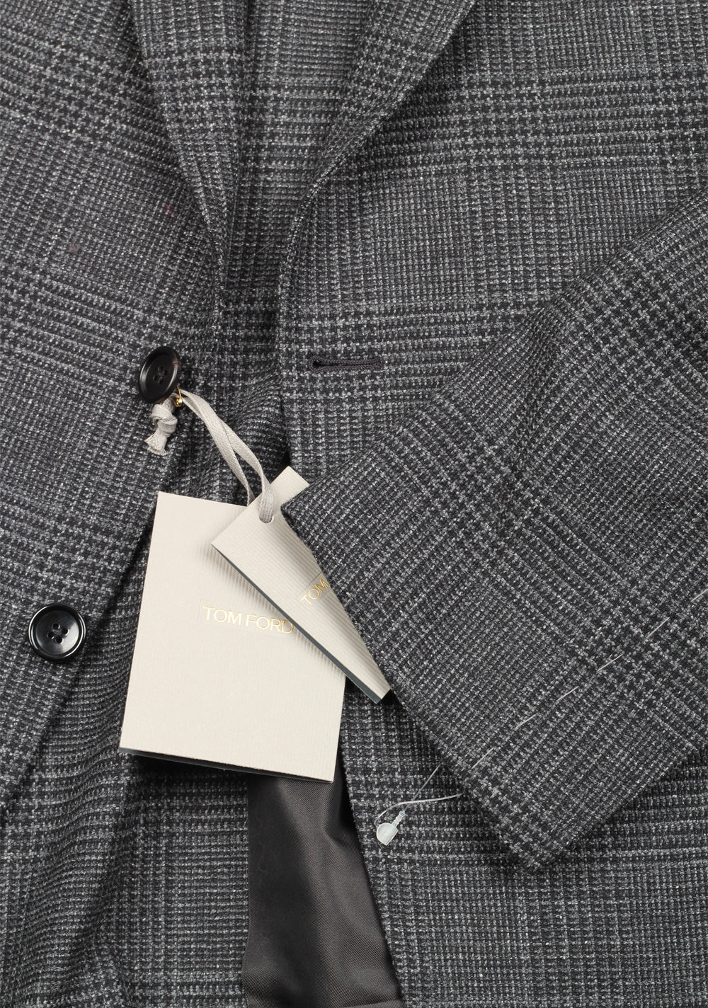 TOM FORD Shelton Checked Gray Sport Coat Size 54 / 44R U.S.