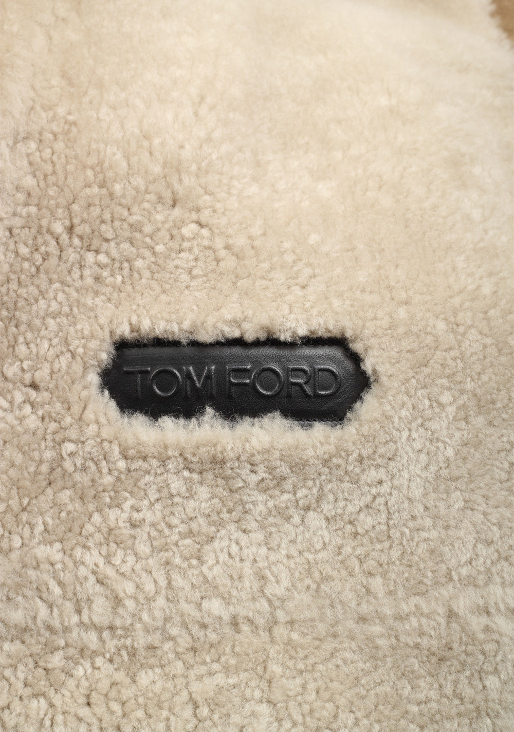 TOM FORD Sand Leather Suede Shearling Jacket Coat Size 48 / 38R U.S. Outerwear