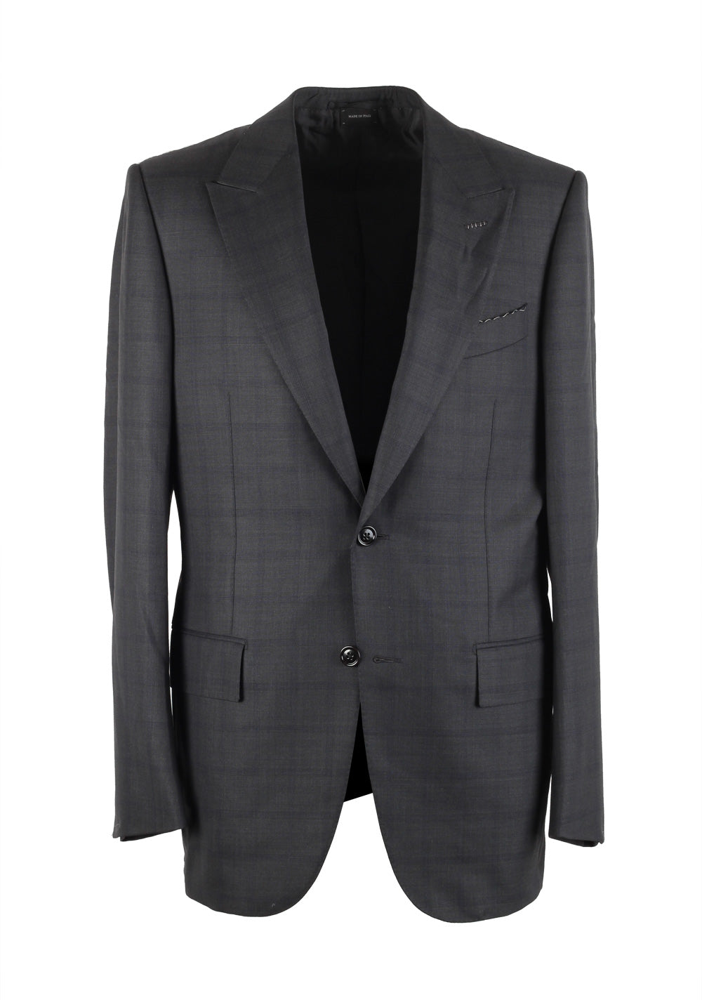 Ermenegildo Zegna Premium Couture Gray Checked Suit