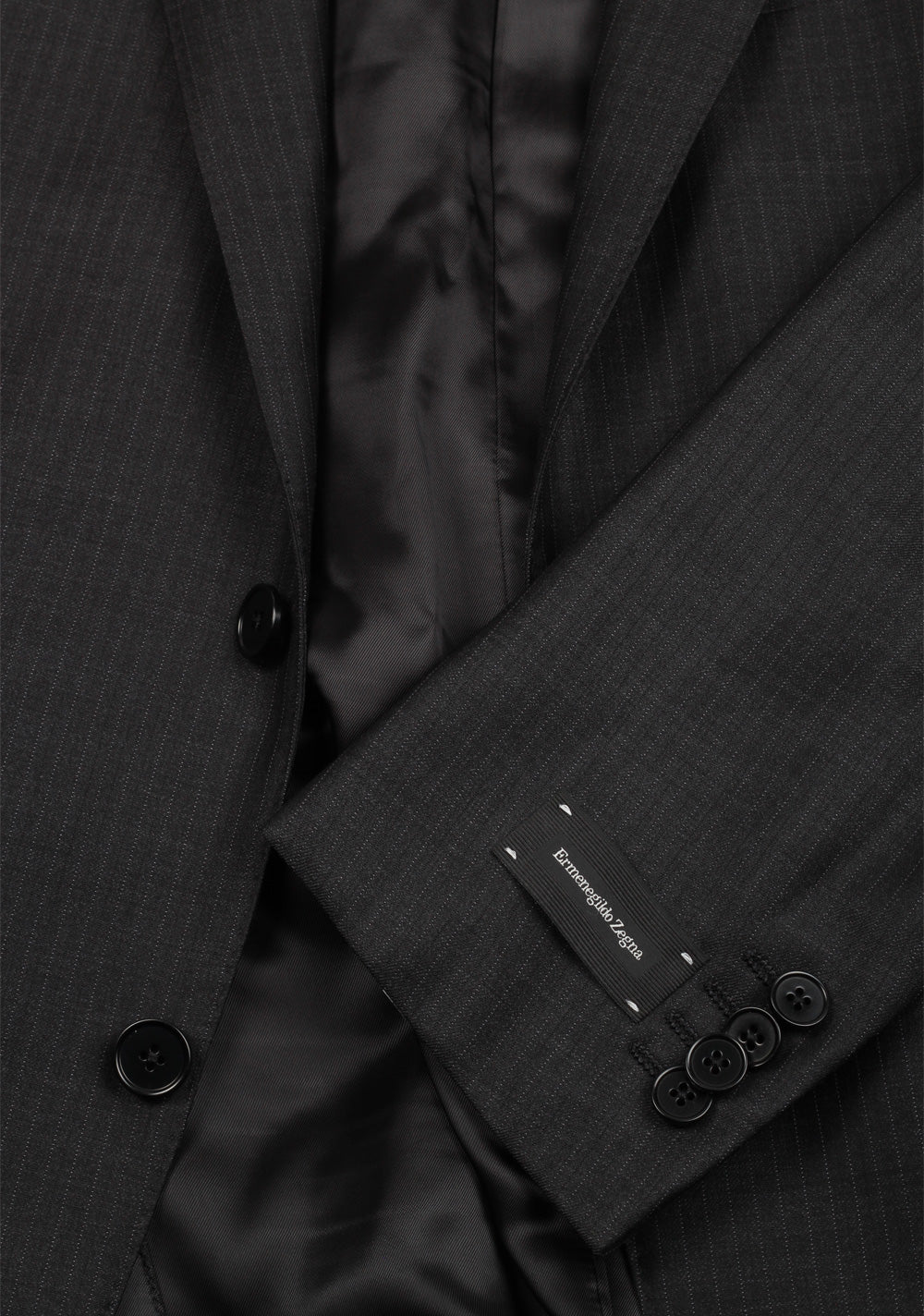 Ermenegildo Zegna Mila Gray Striped Suit