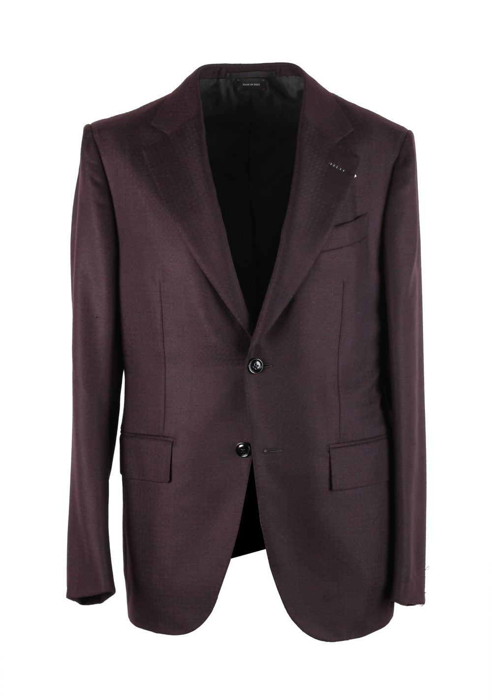 Ermenegildo Zegna Premium Couture Aubergine Sport Coat In Cashmere
