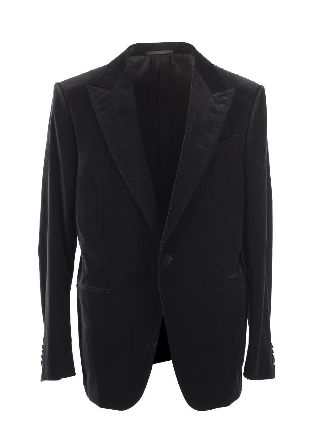 Ermenegildo Zegna Mila Black Dinner Jacket Size 52 / 42R U.S.
