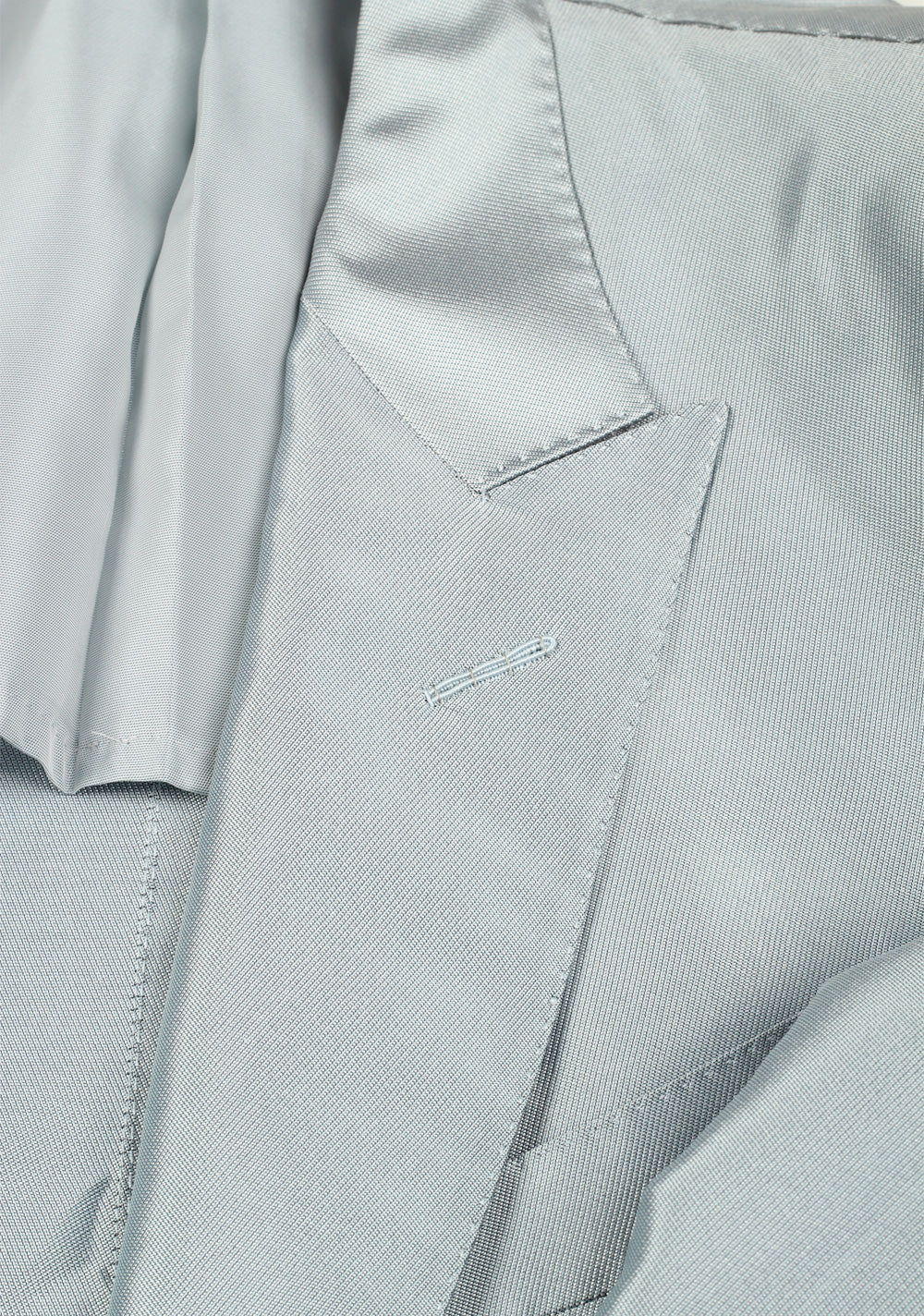TOM FORD Fall Atticus Silver Silk Suit