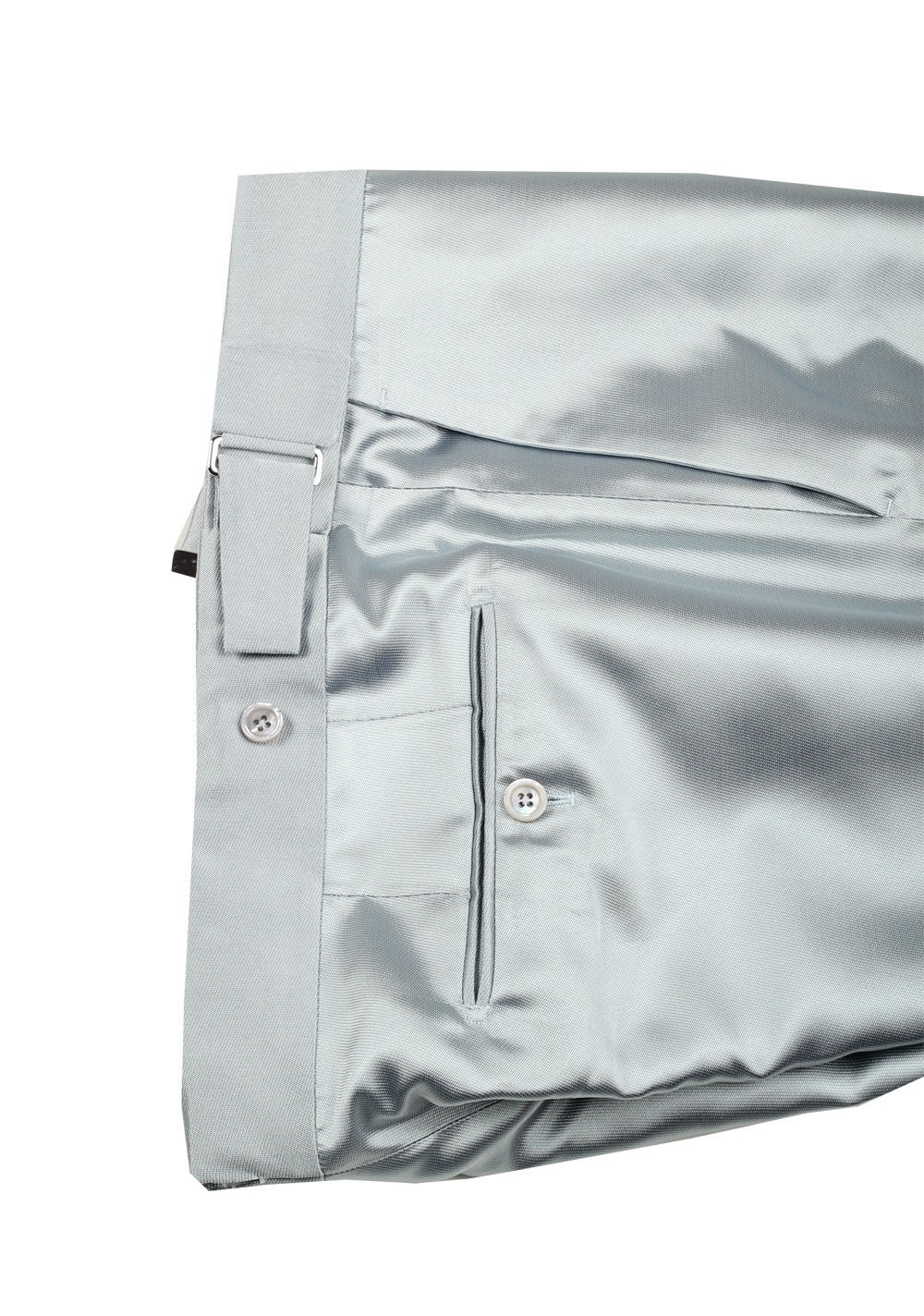 TOM FORD Fall Atticus Silver Silk Suit