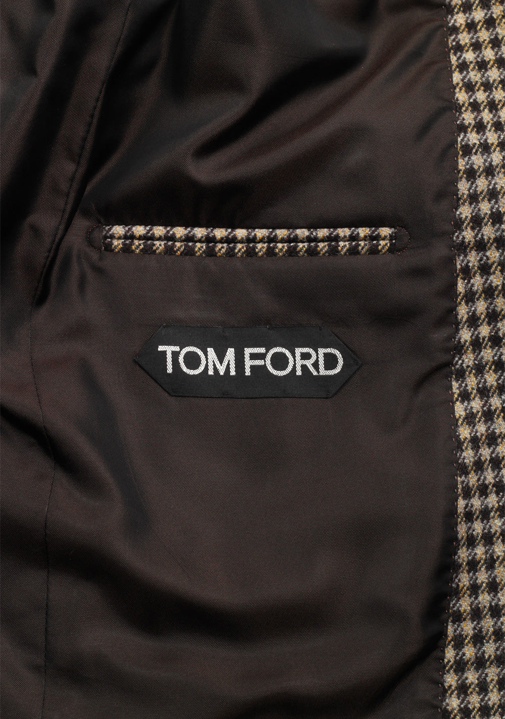 TOM FORD Shelton Checked Brownish Gray Sport Coat