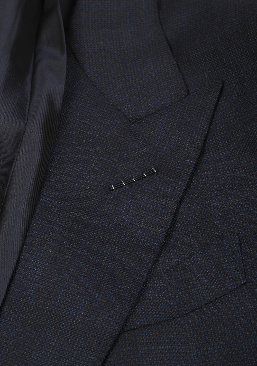 TOM FORD Shelton Checked Blue Suit Size 48 / 38R U.S. In Wool Silk