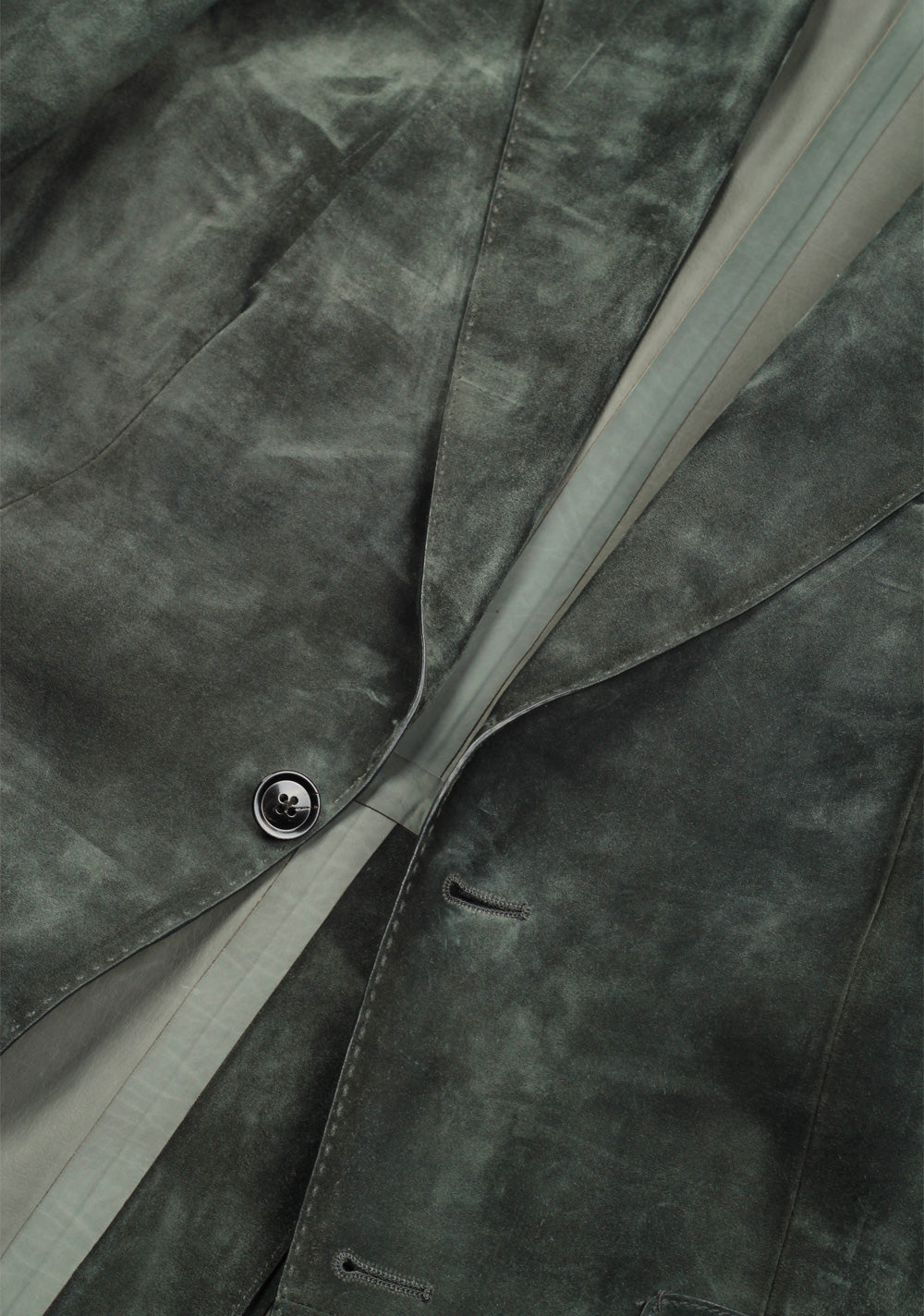 TOM FORD Green Cashmere Sartorial Leather Suede Jacket Coat Size 52 / 42R U.S.