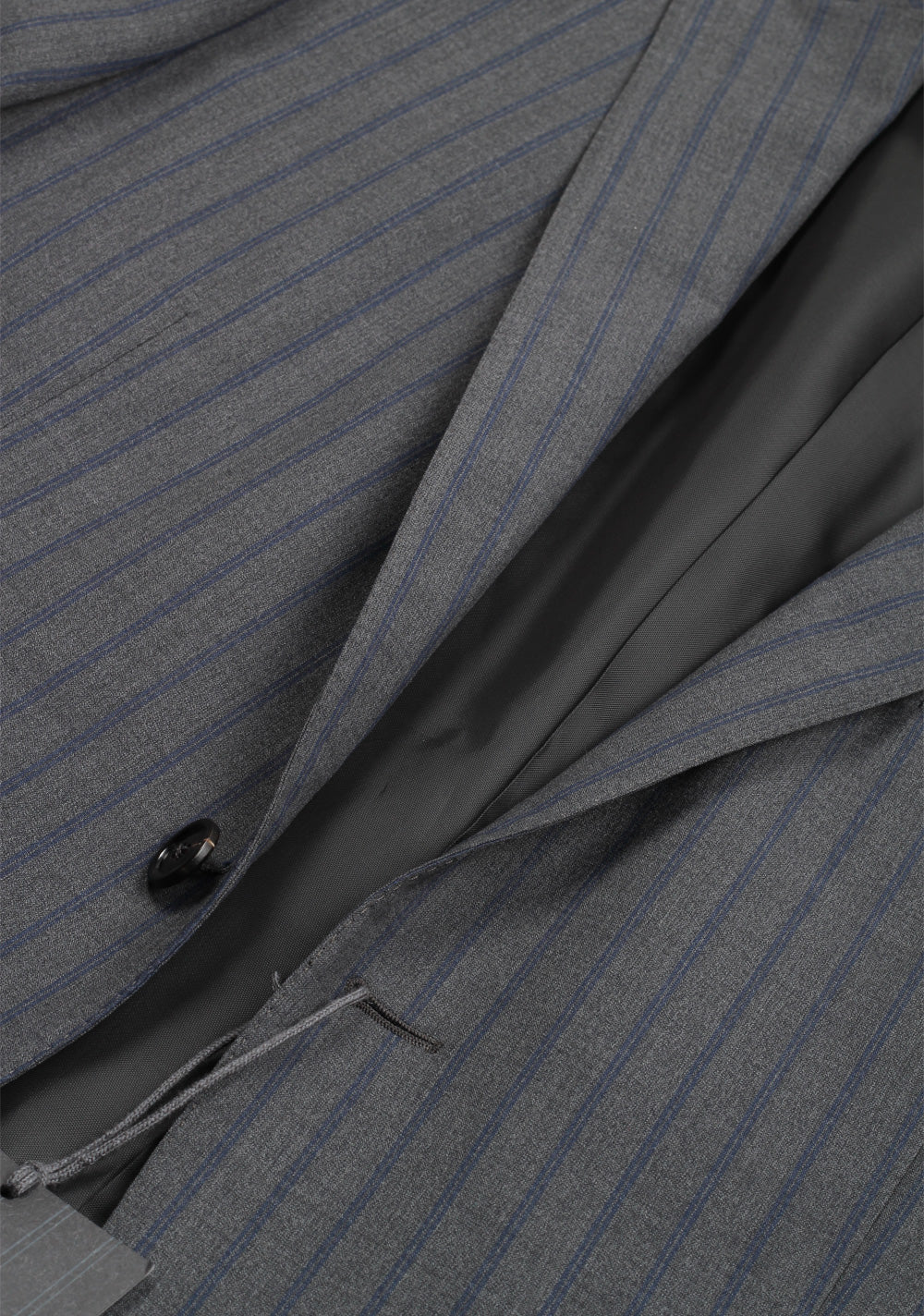 Ermenegildo Zegna Mila Gray Striped Suit Size 50 / 40R U.S.