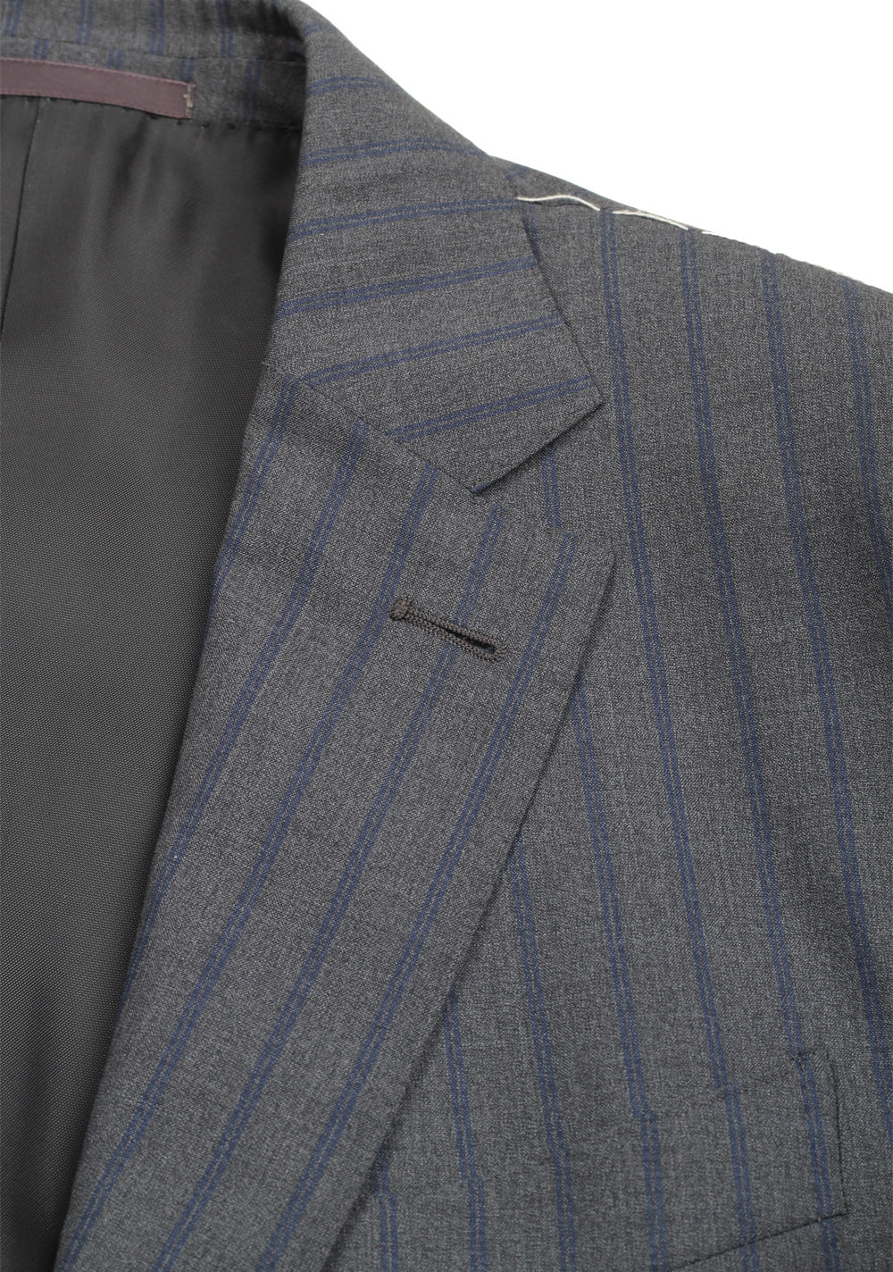 Ermenegildo Zegna Mila Gray Striped Suit Size 50 / 40R U.S.