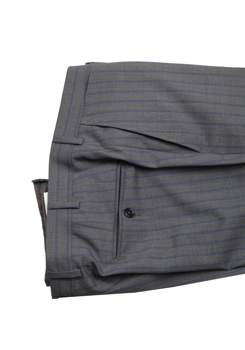 Ermenegildo Zegna Mila Gray Striped Suit Size 50 / 40R U.S.