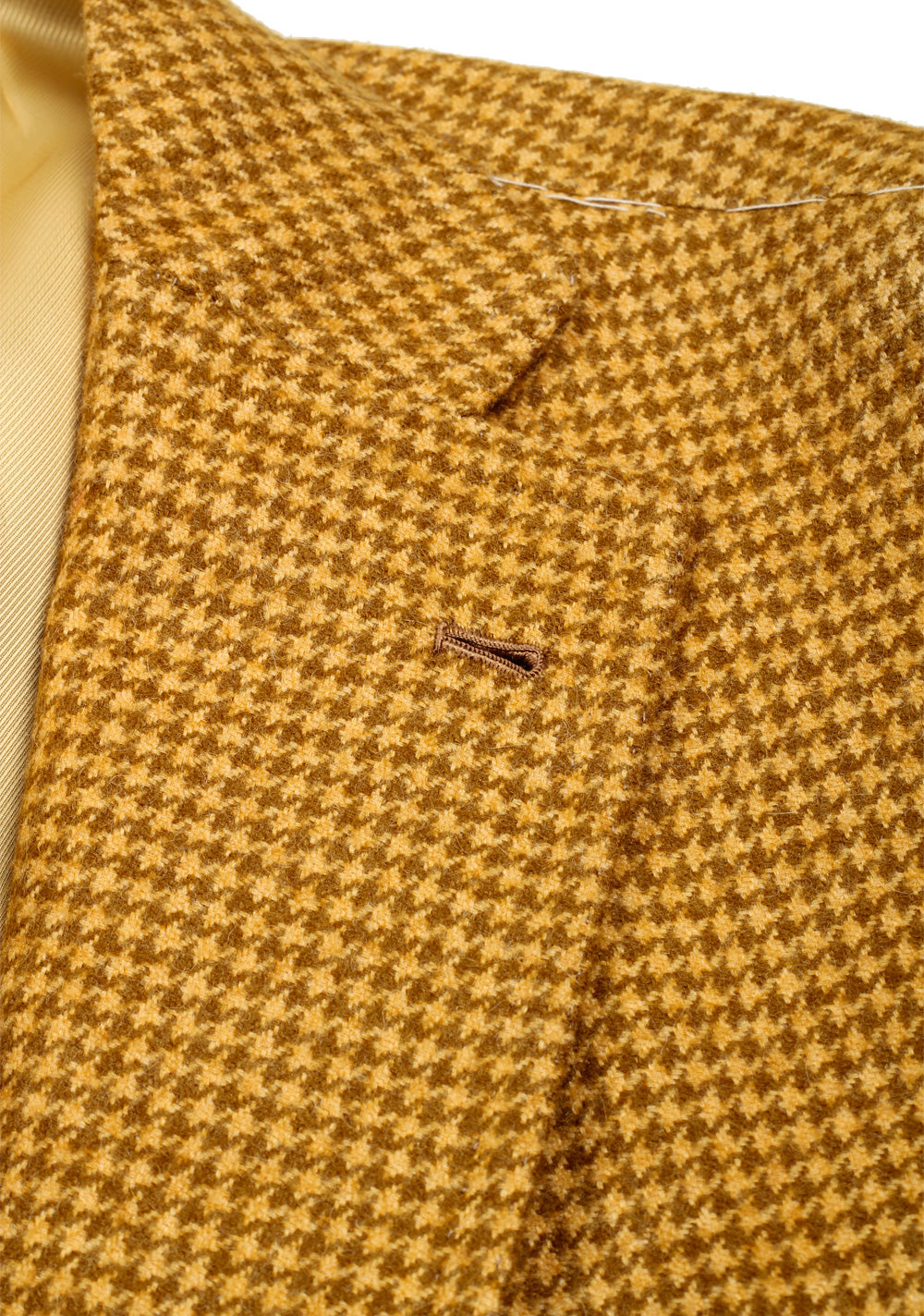 Orazio Luciano Mustard Houndstooth Sport Coat