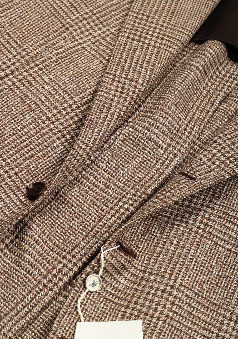 Orazio Luciano Beige Sport Coat Size 50L / 40L U.S. In Wool Linen Silk