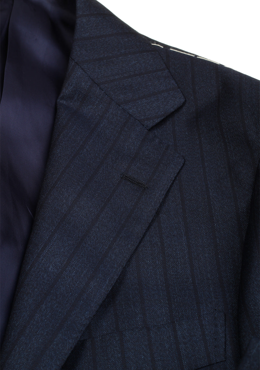 Ring Jacket Blue Striped Suit Size 44 / 34R U.S.