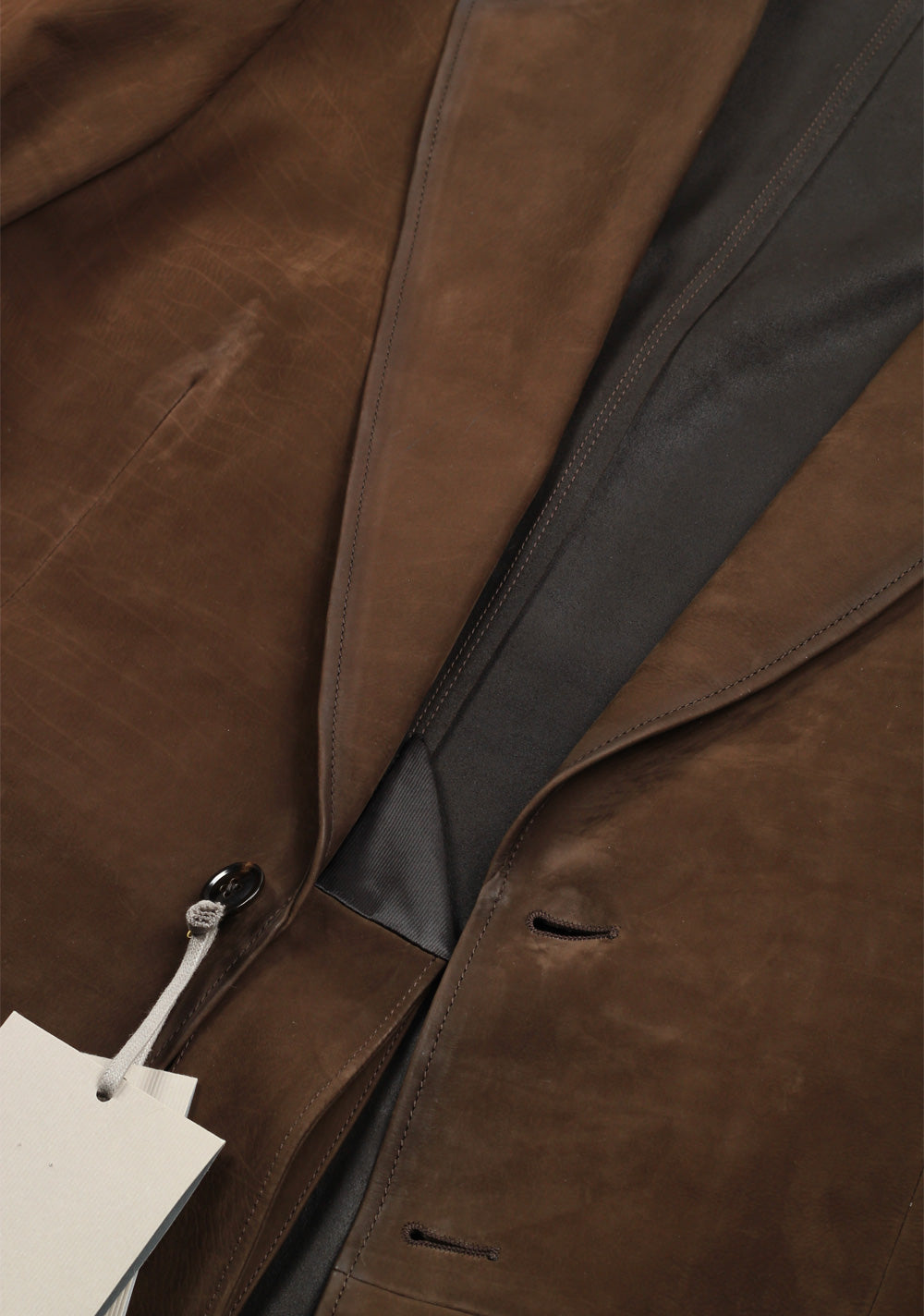 TOM FORD Brown Cashmere Sartorial Leather Suede Jacket Coat Size 54 / 44R U.S.